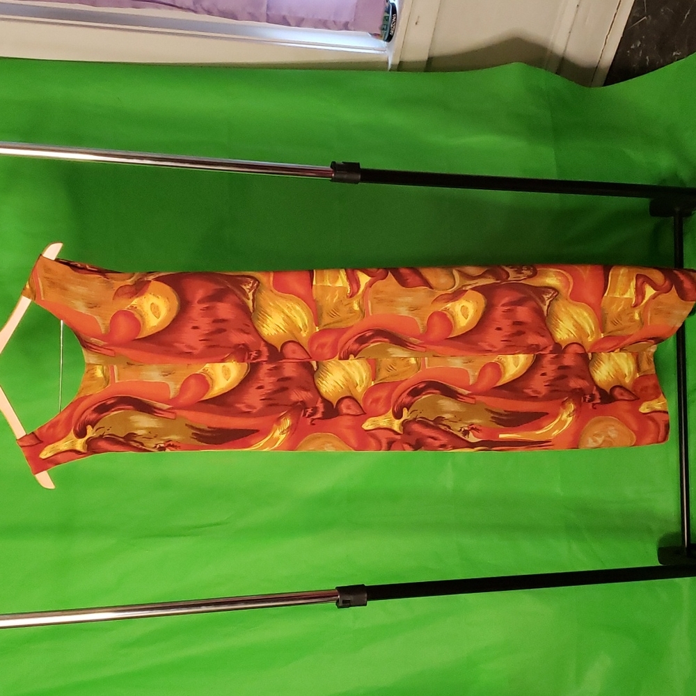 Long Printed Dress - Picture 3 of 4